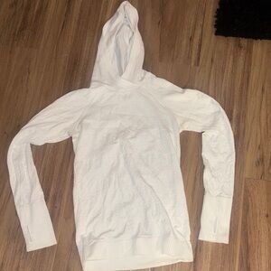 White Hooded Pullover